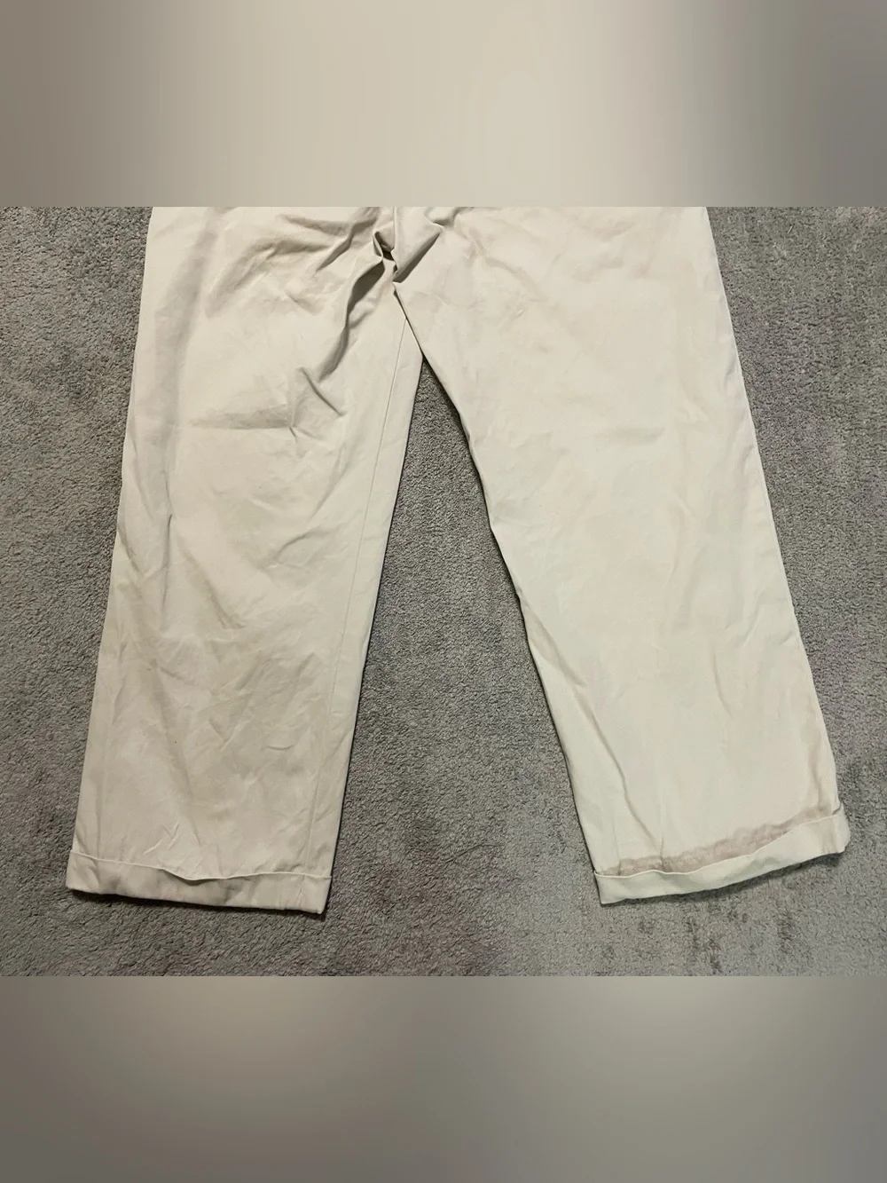 Vintage Polo Ralph Lauren Chino Pants Mens 32x26 Ivory Classic Fit Preppy